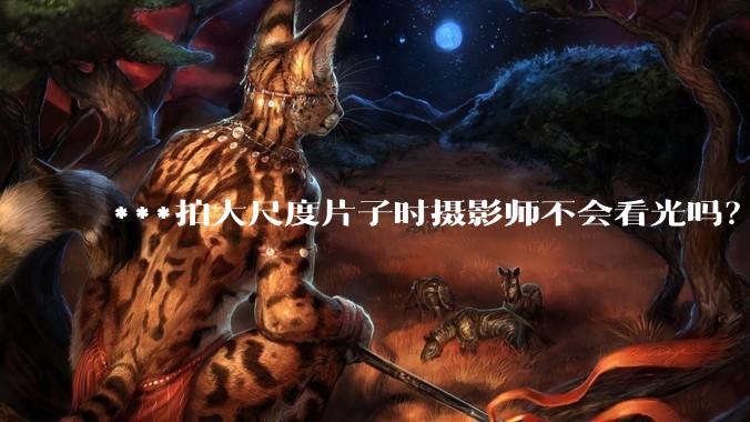 ***拍大尺度片子时摄影师不会看光吗？